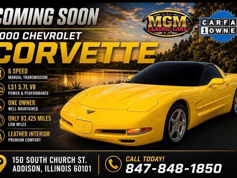 Used 2000 Chevrolet Corvette Coupe w/ Memory Pkg RWD image 1