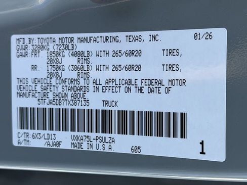 New 2026 Toyota Tundra Limited image 28