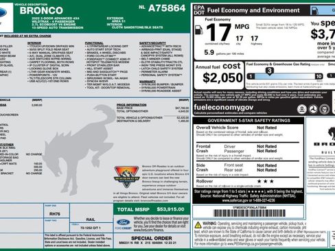 Used 2022 Ford Bronco Wildtrak image 17