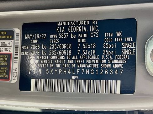 Certified 2022 Kia Sorento EX w/ Panoramic Sunroof Package FWD image 14