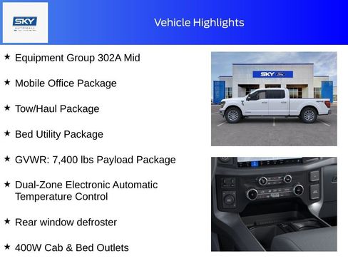 New 2025 Ford F150 XLT w/ Equipment Group 302A MID image 11