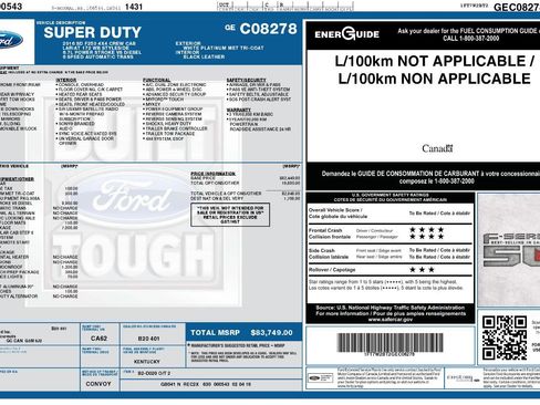 Used 2016 Ford F250 Platinum w/ Platinum Package image 2