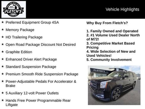 Used 2019 GMC Yukon SLT w/ Graphite Edition image 2