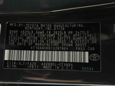 Used 2026 Toyota Camry LE FWD image 27
