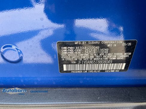New 2026 Subaru WRX Limited AWD/4WD image 30