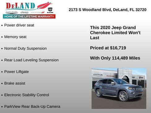 Used 2020 Jeep Grand Cherokee Limited w/ Trailer Tow Group IV image 13