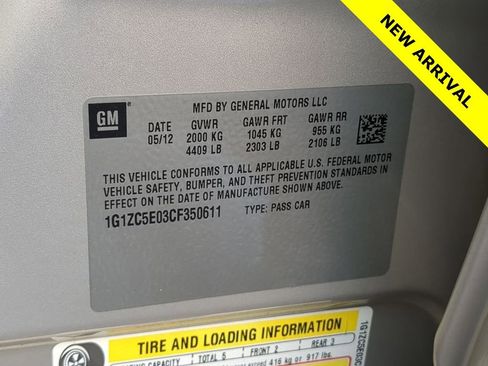 Used 2012 Chevrolet Malibu LT w/ 1LT All-Star Package image 33