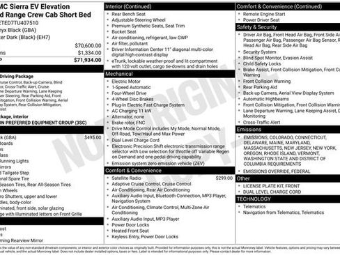 New 2026 GMC Sierra EV Elevation image 29