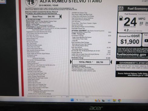 Used 2019 Alfa Romeo Stelvio Ti AWD/4WD image 6