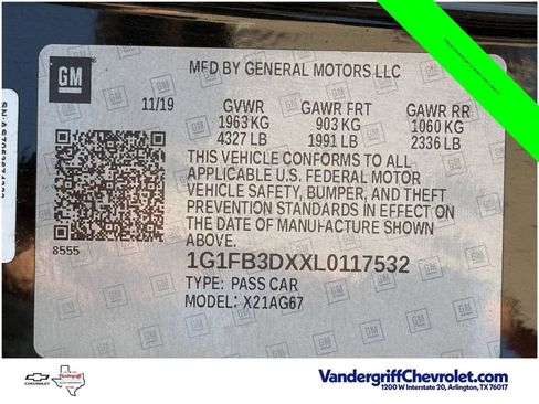 Used 2020 Chevrolet Camaro LT RWD image 26