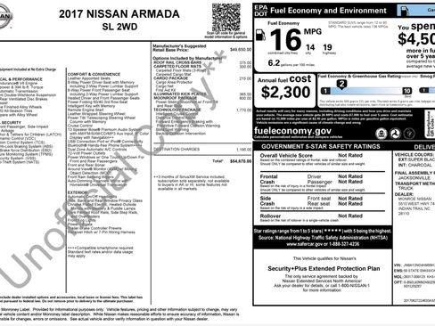 Used 2017 Nissan Armada SL w/ Technology Package RWD image 3