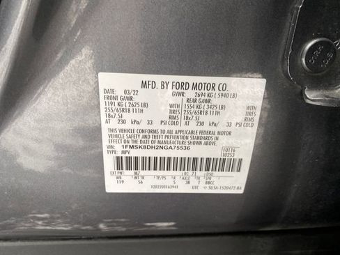 Used 2022 Ford Explorer XLT w/ Equipment Group 202A AWD/4WD image 34