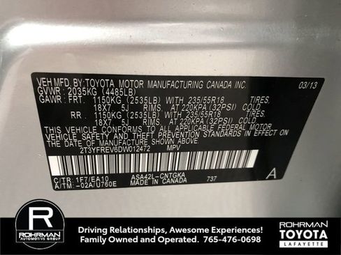 Used 2013 Toyota RAV4 Limited image 33