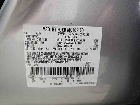 Used 2020 Ford Explorer XLT AWD/4WD image 33