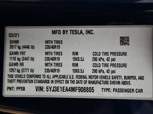 Used 2021 Tesla Model 3 Standard Range Plus RWD image 43