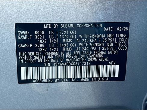 Certified 2025 Subaru Ascent Premium AWD/4WD image 29