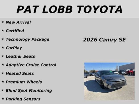 Certified 2026 Toyota Camry SE w/ Convenience Package image 20