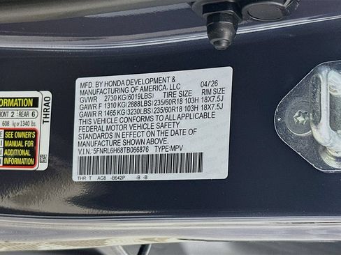 Used 2026 Honda Odyssey EX-L image 27