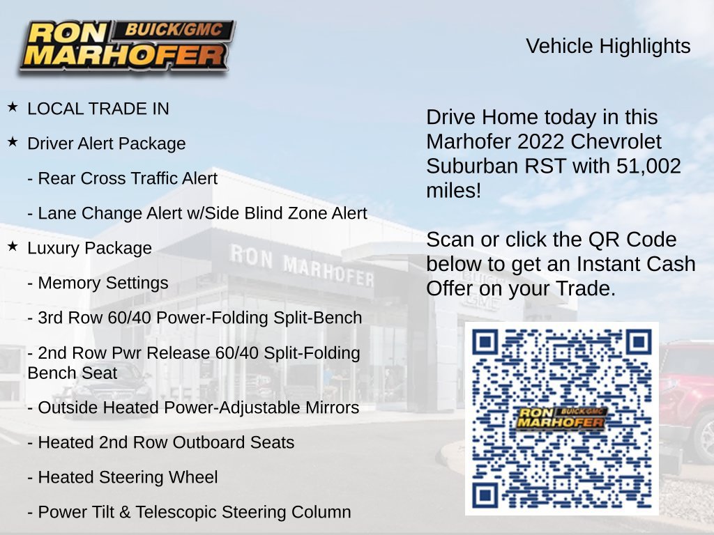 Used 2022 Chevrolet Suburban RST w/ Luxury Package AWD/4WD image 15