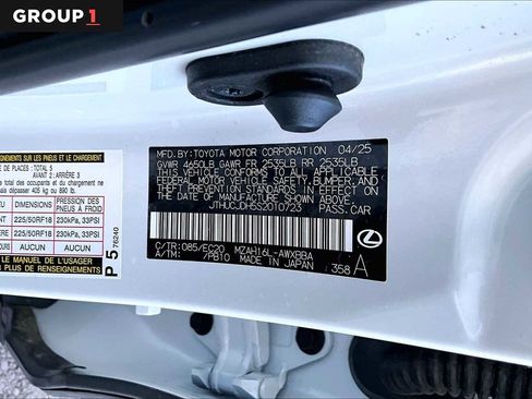 Certified 2025 Lexus UX 300h Premium w/ Cold Area Package image 31