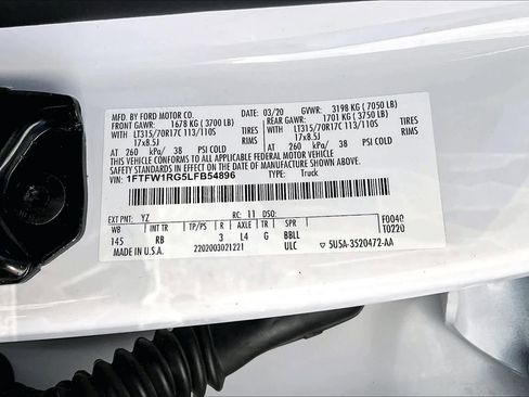 Used 2020 Ford F150 Raptor w/ Equipment Group 802A Luxury image 33