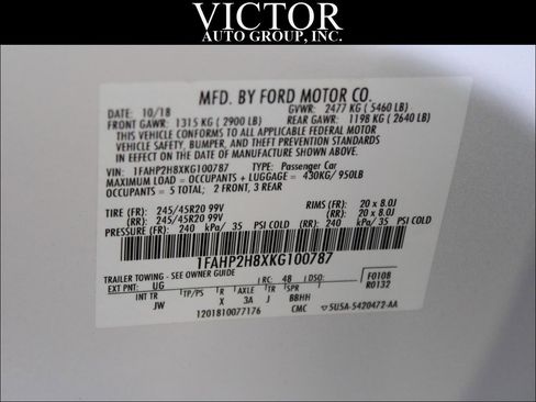 Used 2019 Ford Taurus SEL w/ Equipment Group 201A image 40