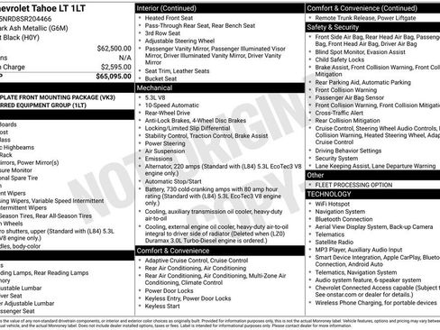 Used 2025 Chevrolet Tahoe LT RWD image 26