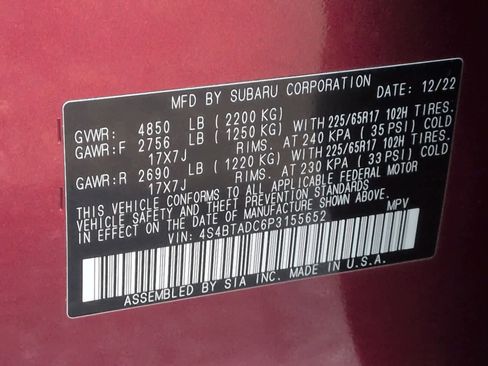 Certified 2023 Subaru Outback Premium image 36