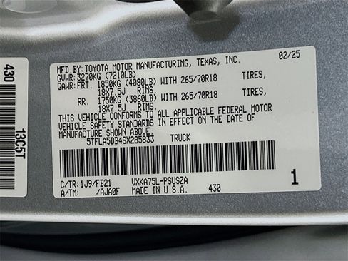 New 2025 Toyota Tundra SR5 image 28