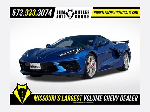 Used 2023 Chevrolet Corvette Stingray Coupe w/ Chrome Exterior Badge Package RWD image 1