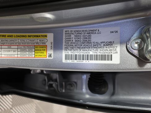 New 2026 Honda Accord LX image 27