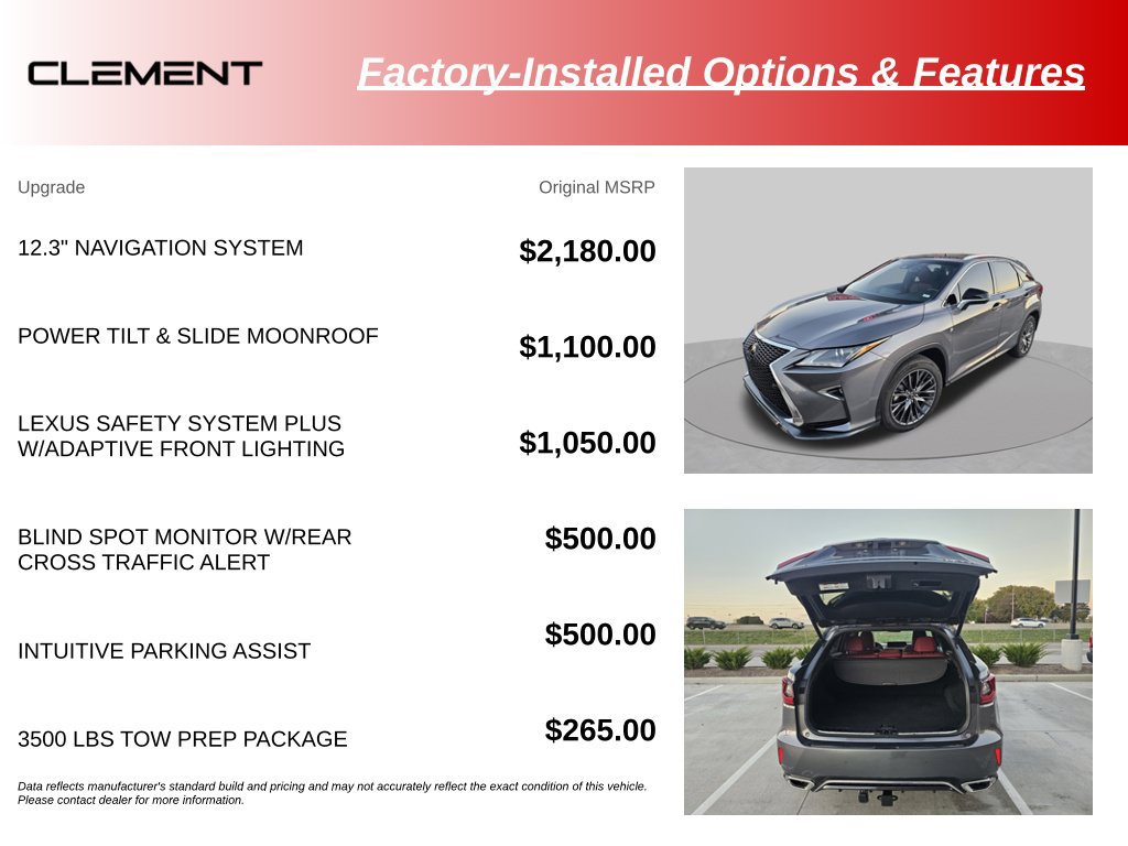 Used 2016 Lexus RX 350 F Sport w/ 3500 lbs Tow Prep Package AWD/4WD image 13