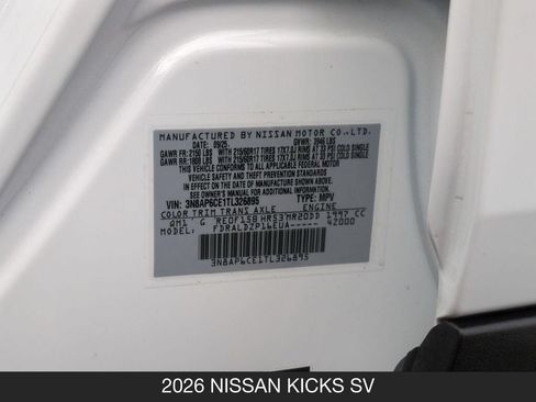 Used 2026 Nissan Kicks SV FWD image 25