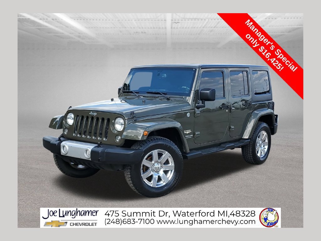 Used 2015 Jeep Wrangler Unlimited Sahara w/ Dual Top Group AWD/4WD 360° Tour