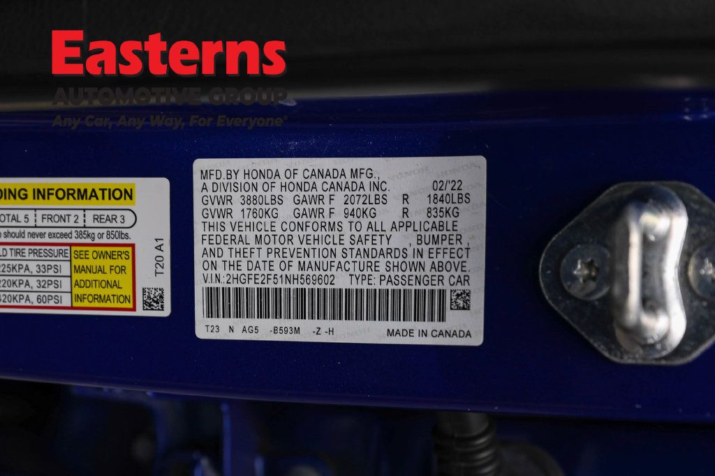 Used 2022 Honda Civic Sport image 35