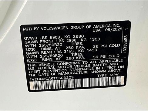 New 2026 Volkswagen Atlas SE w/ Black Wheel Package image 21