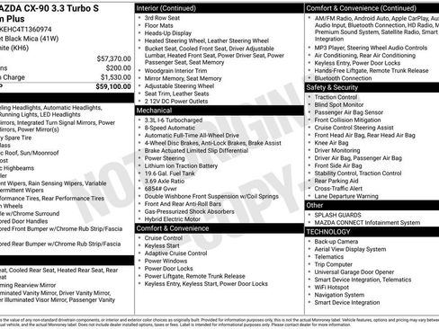 New 2026 MAZDA CX-90 3.3 Turbo S w/ Premium Plus AWD/4WD image 11