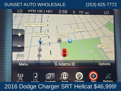 Used 2016 Dodge Charger SRT Hellcat w/ Harman/Kardon Audio Group RWD image 38