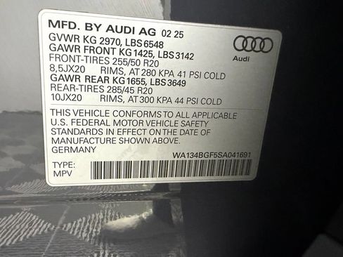 Used 2025 Audi Q6 e-tron Prestige w/ Black Warm Weather Package AWD/4WD image 37