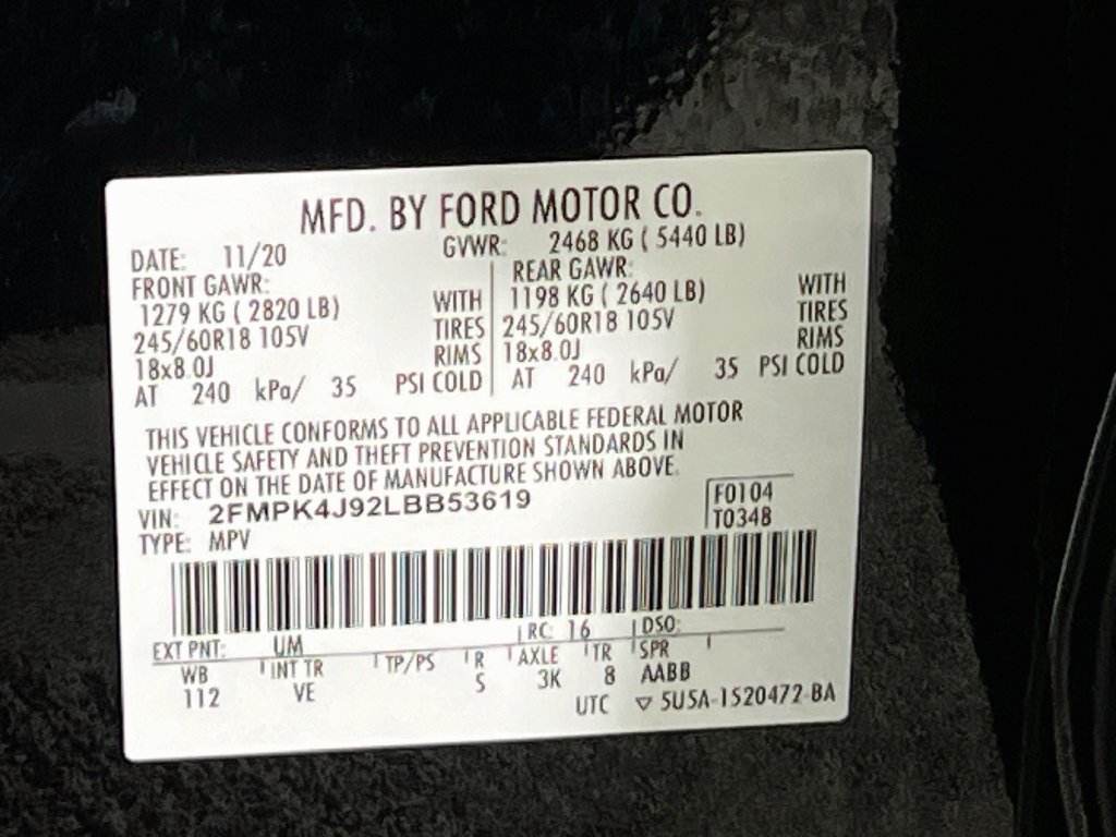 Certified 2020 Ford Edge SEL w/ Convenience Package AWD/4WD image 32