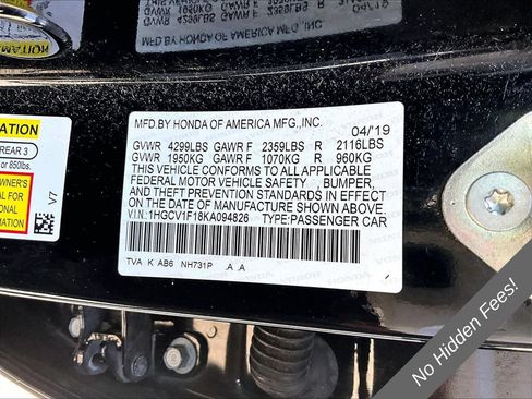 Used 2019 Honda Accord LX image 24