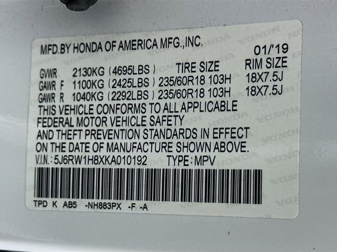 Used 2019 Honda CR-V EX-L image 12