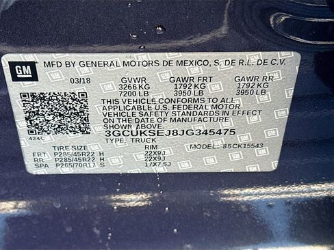 Used 2018 Chevrolet Silverado 1500 LTZ Z71 w/ Centennial Edition image 40