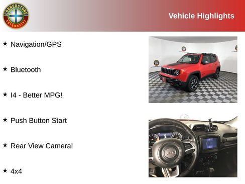 Used 2019 Jeep Renegade Trailhawk w/ Cold Weather Group II AWD/4WD image 2