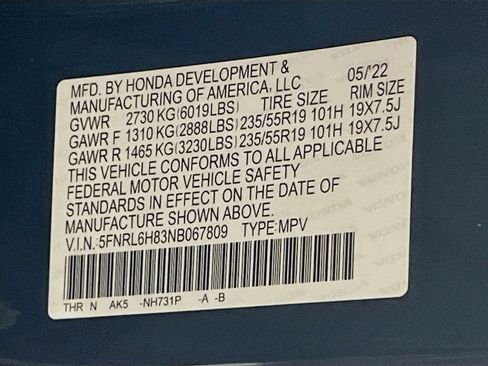 Used 2022 Honda Odyssey Touring image 35