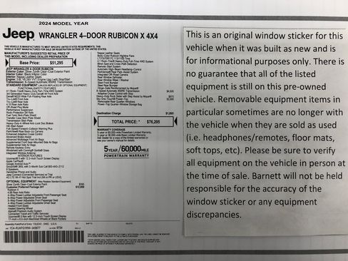 Certified 2024 Jeep Wrangler Unlimited Rubicon image 2
