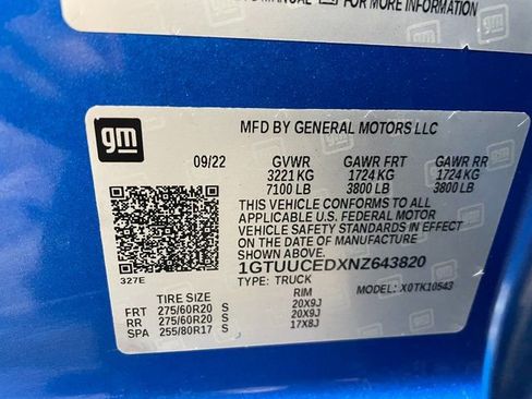 Used 2022 GMC Sierra 1500 Elevation w/ LPO, Elevation Black Package image 26