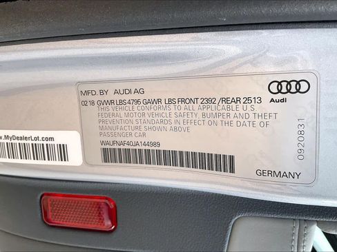 Used 2018 Audi A4 2.0T Prestige w/ Prestige Package image 34