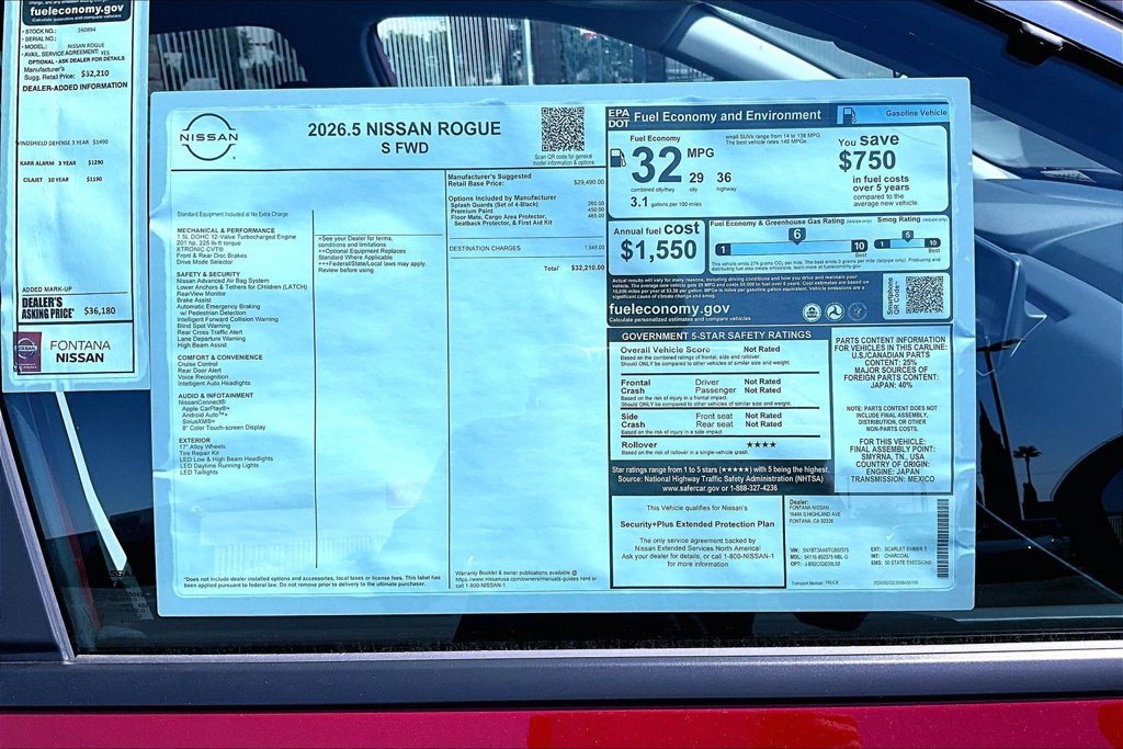 New 2026 Nissan Rogue S FWD image 13