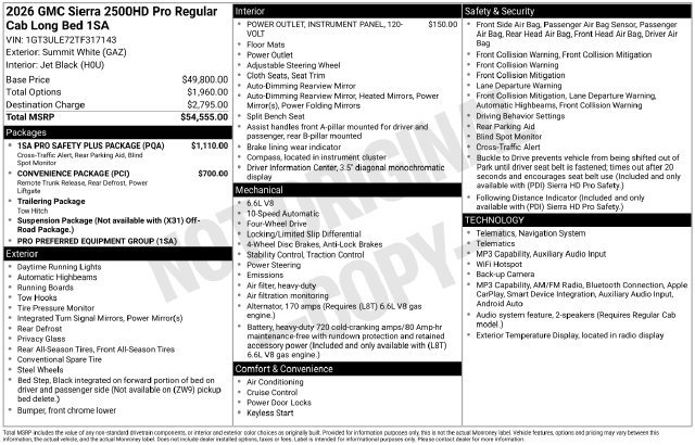 New 2026 GMC Sierra 2500 Pro AWD/4WD image 29